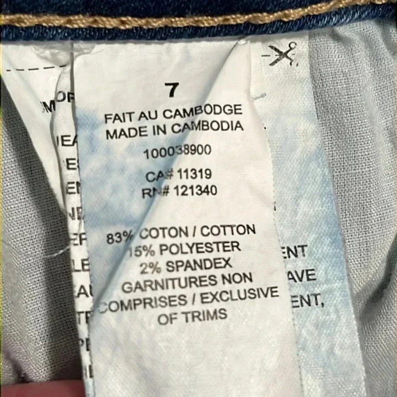 Garage Mid Rise Skinny Destroyed Jeans Medium Faded Wash - Picture 11 of 12